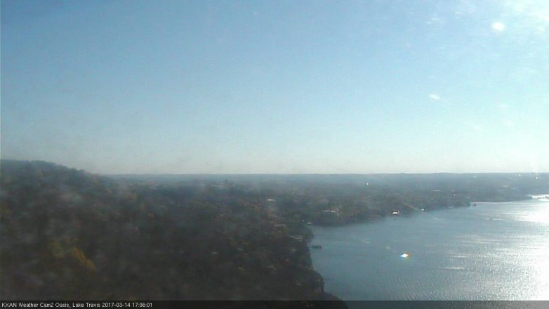 Lake Travis webcam, March 14, 2017 4:20 PM CT