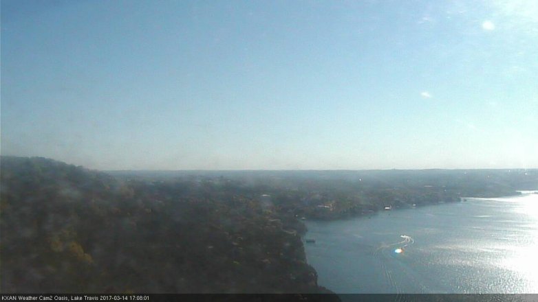 Lake Travis webcam, March 14, 2017 4:30 PM CT
