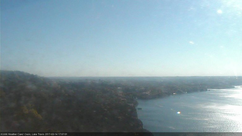 Lake Travis webcam, March 14, 2017 4:35 PM CT