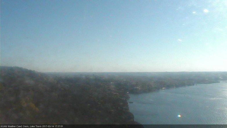 Lake Travis webcam, March 14, 2017 4:45 PM CT