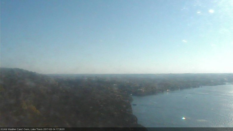 Lake Travis webcam, March 14, 2017 5:05 PM CT