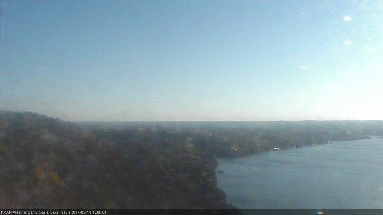 Lake Travis webcam, March 14, 2017 5:15 PM CT