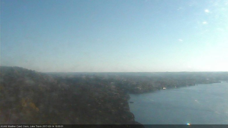 Lake Travis webcam, March 14, 2017 5:20 PM CT