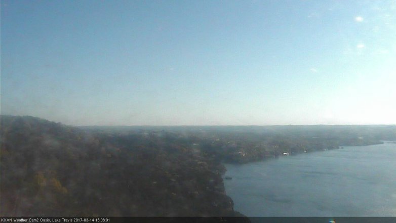 Lake Travis webcam, March 14, 2017 5:25 PM CT