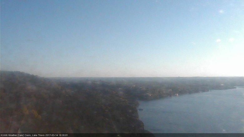 Lake Travis webcam, March 14, 2017 5:45 PM CT
