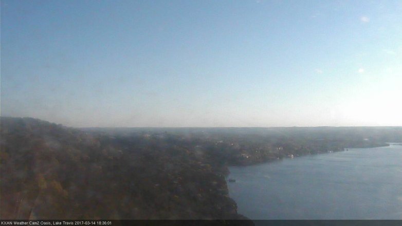 Lake Travis webcam, March 14, 2017 6:05 PM CT