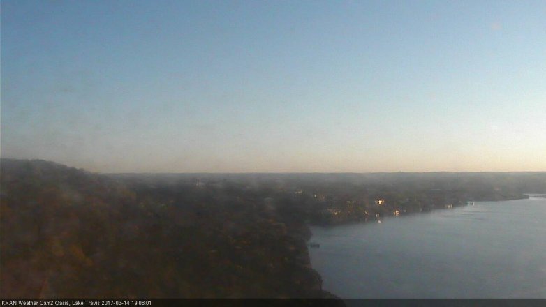 Lake Travis webcam, March 14, 2017 6:20 PM CT