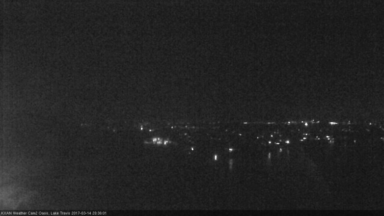 Lake Travis webcam, March 14, 2017 7:50 PM CT
