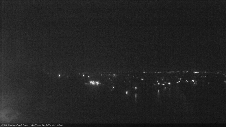 Lake Travis webcam, March 14, 2017 8:15 PM CT