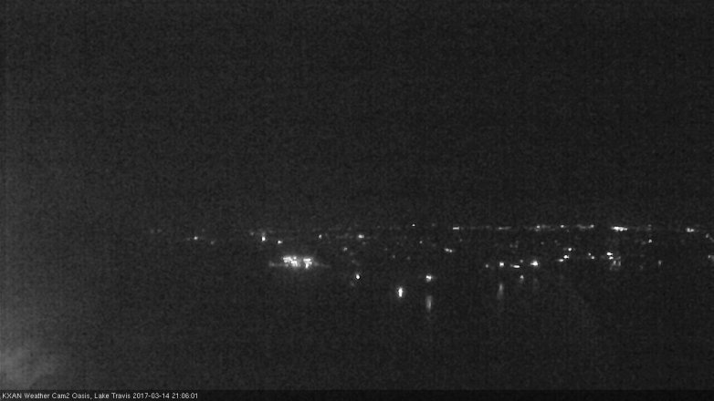 Lake Travis webcam, March 14, 2017 8:35 PM CT