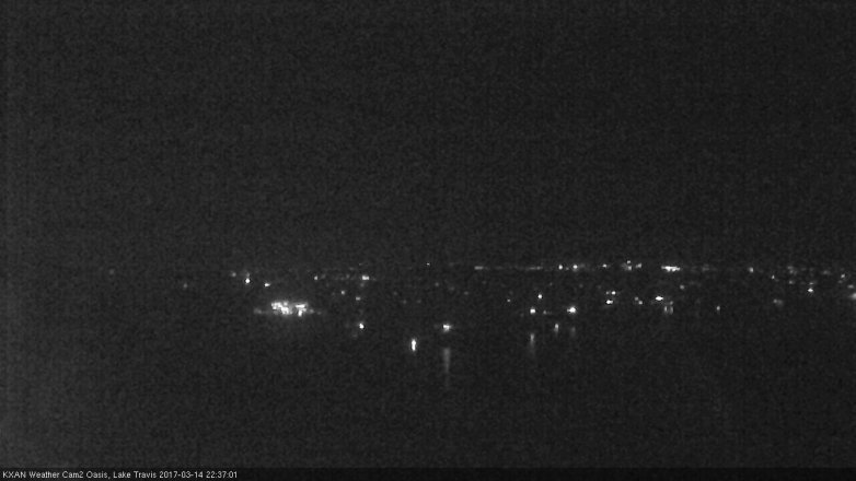Lake Travis webcam, March 14, 2017 9:45 PM CT
