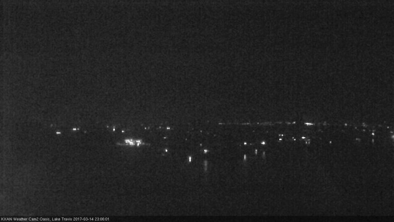 Lake Travis webcam, March 14, 2017 10:25 PM CT