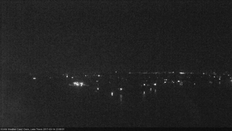 Lake Travis webcam, March 14, 2017 10:35 PM CT