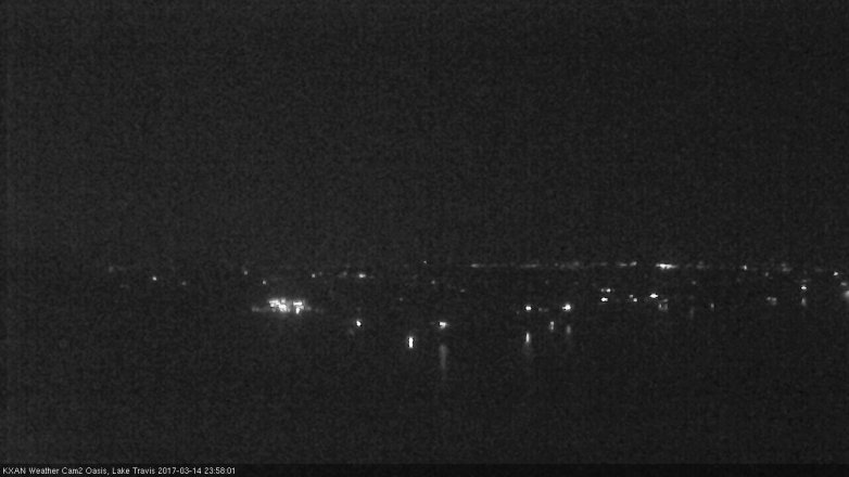 Lake Travis webcam, March 14, 2017 12:00 AM CT