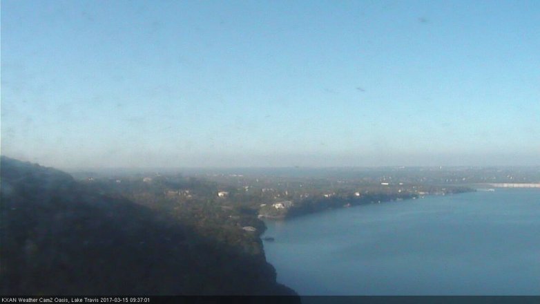 Lake Travis webcam, March 15, 2017 9:00 AM CT