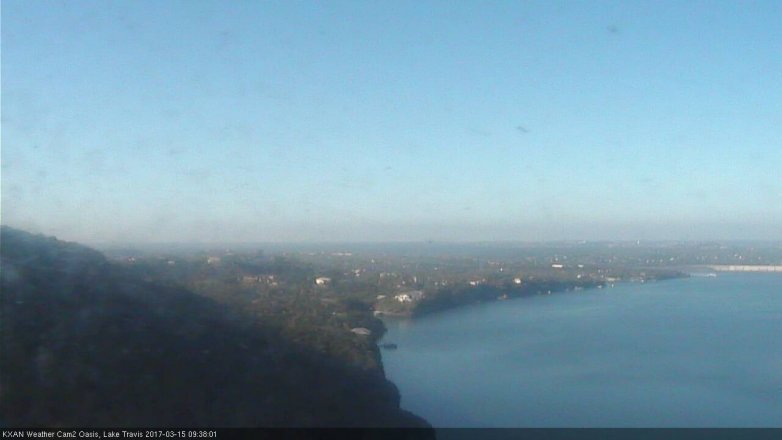 Lake Travis webcam, March 15, 2017 9:05 AM CT