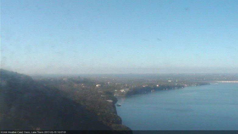 Lake Travis webcam, March 15, 2017 9:15 AM CT