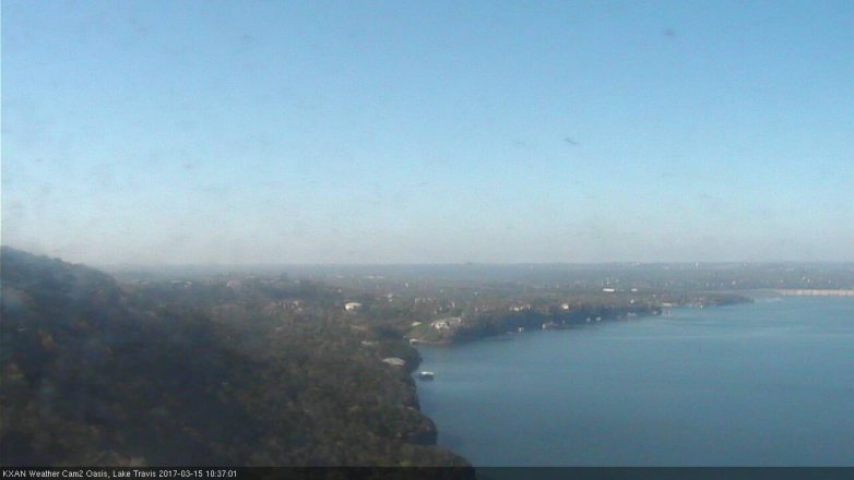 Lake Travis webcam, March 15, 2017 9:40 AM CT