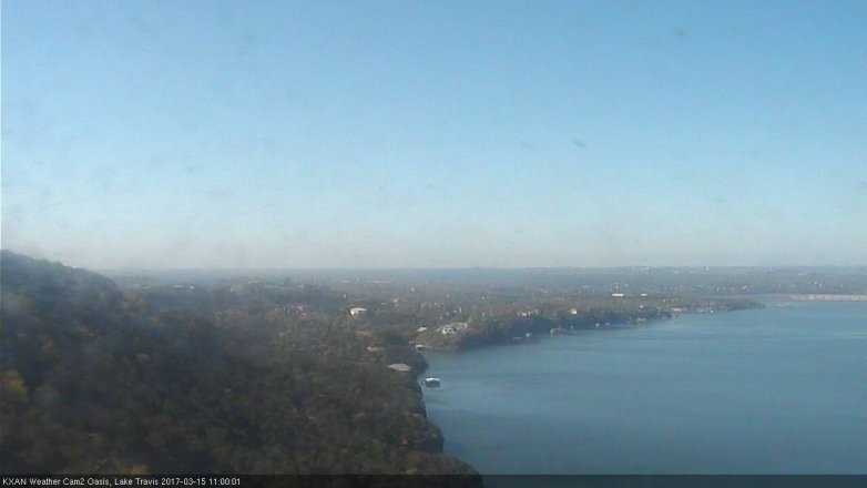 Lake Travis webcam, March 15, 2017 10:10 AM CT
