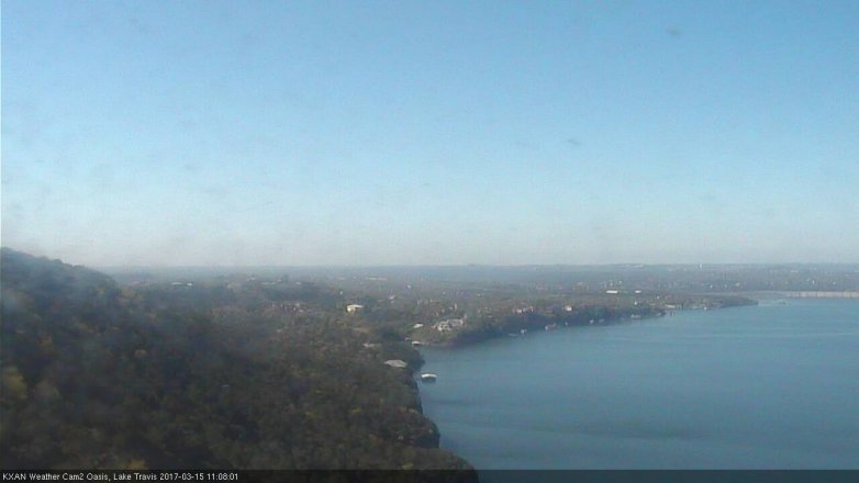 Lake Travis webcam, March 15, 2017 10:25 AM CT