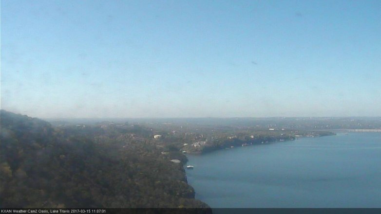 Lake Travis webcam, March 15, 2017 10:30 AM CT