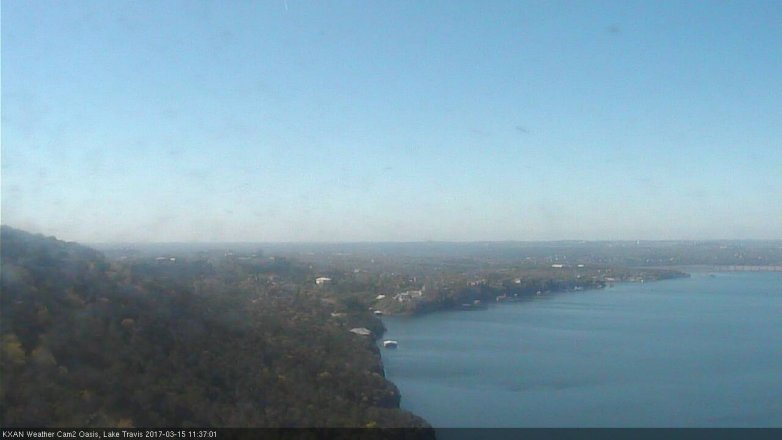 Lake Travis webcam, March 15, 2017 10:40 AM CT
