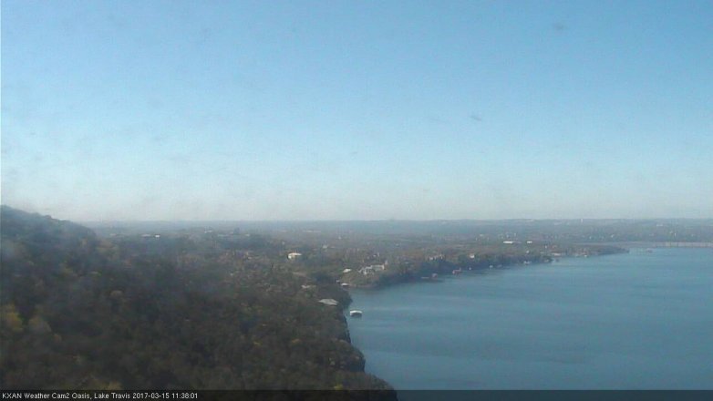 Lake Travis webcam, March 15, 2017 11:05 AM CT