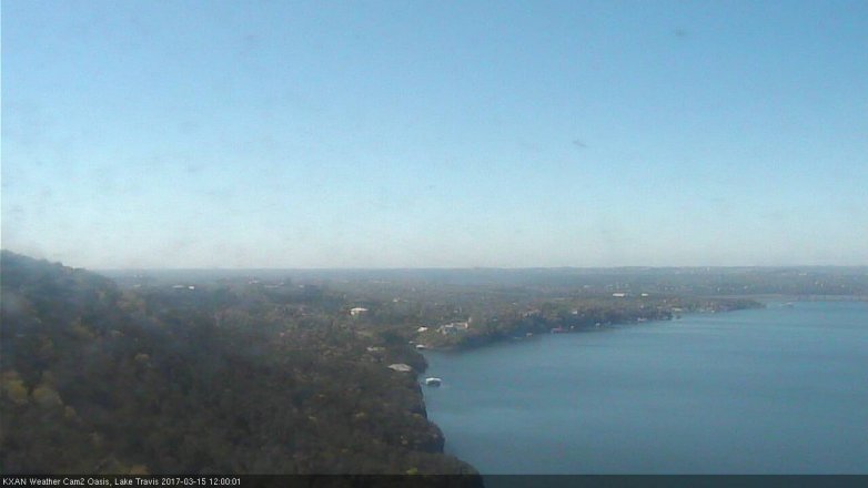 Lake Travis webcam, March 15, 2017 11:15 AM CT