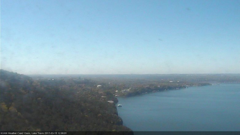 Lake Travis webcam, March 15, 2017 11:25 AM CT
