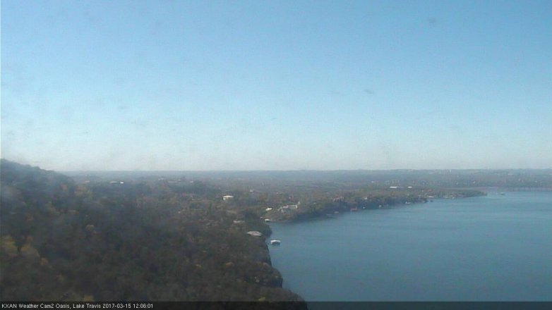 Lake Travis webcam, March 15, 2017 11:35 AM CT