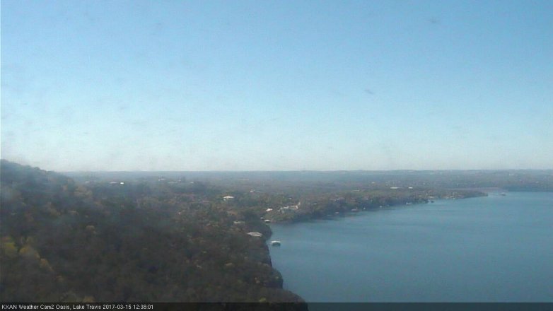 Lake Travis webcam, March 15, 2017 11:45 AM CT