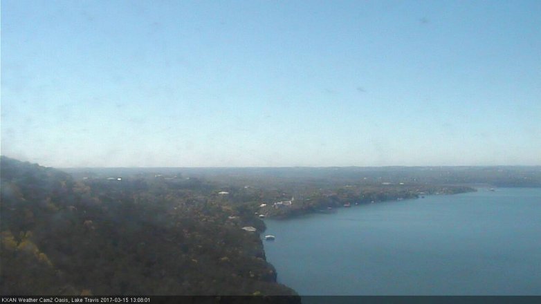 Lake Travis webcam, March 15, 2017 12:35 PM CT