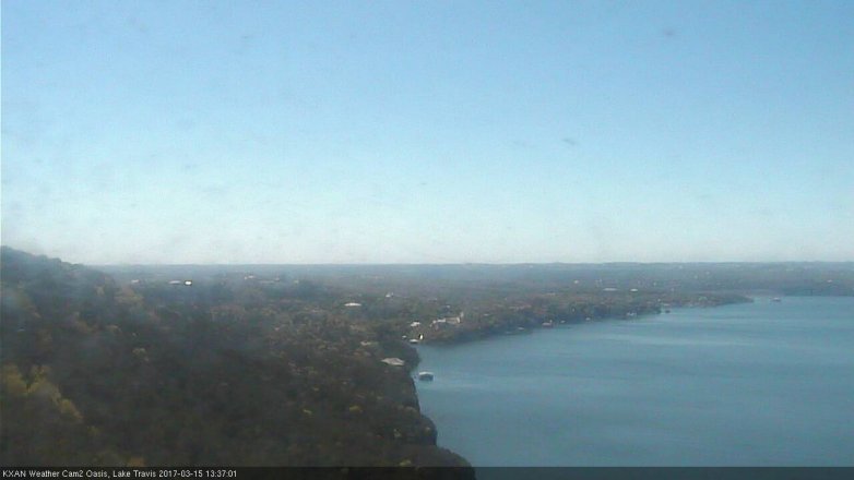 Lake Travis webcam, March 15, 2017 12:50 PM CT