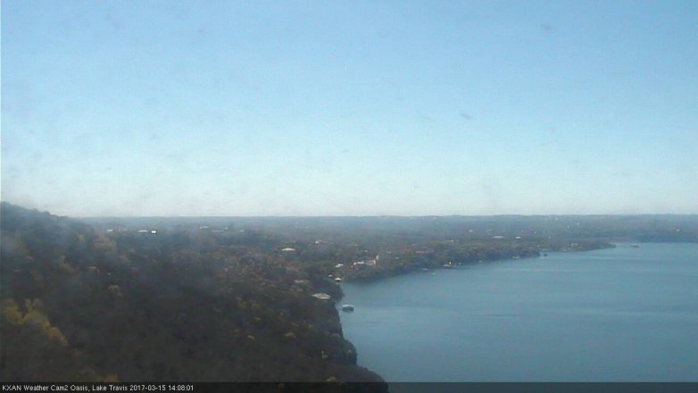Lake Travis webcam, March 15, 2017 1:15 PM CT