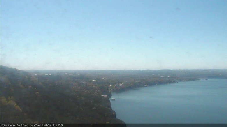 Lake Travis webcam, March 15, 2017 1:20 PM CT