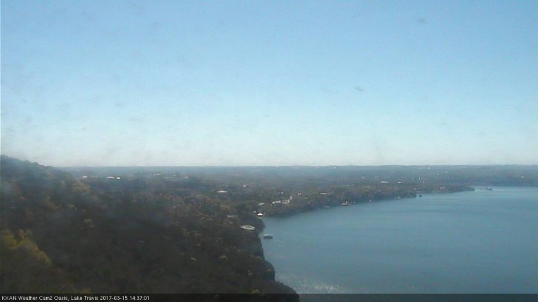 Lake Travis webcam, March 15, 2017 1:55 PM CT