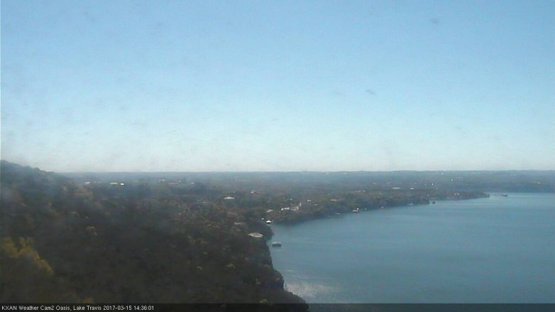 Lake Travis webcam, March 15, 2017 2:05 PM CT