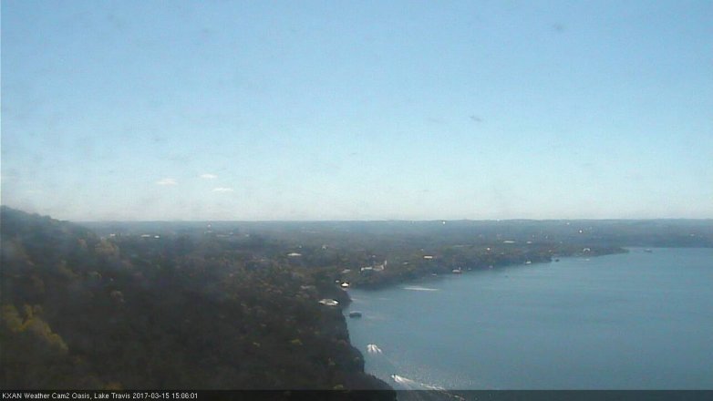 Lake Travis webcam, March 15, 2017 2:15 PM CT