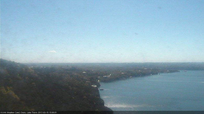 Lake Travis webcam, March 15, 2017 2:25 PM CT
