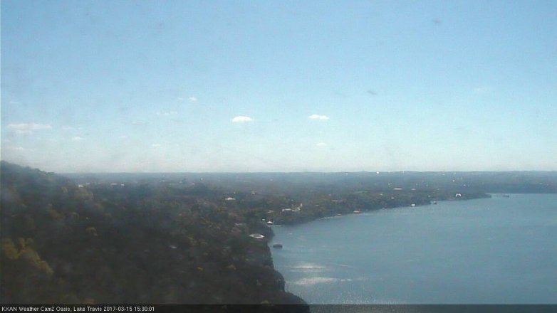 Lake Travis webcam, March 15, 2017 2:45 PM CT