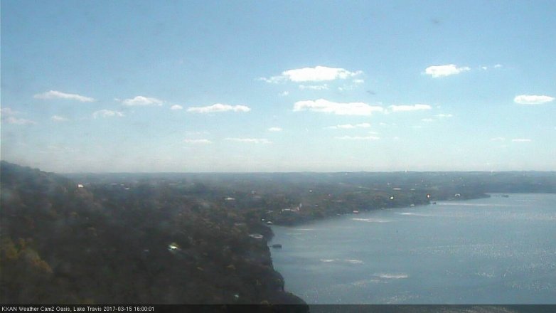 Lake Travis webcam, March 15, 2017 3:20 PM CT
