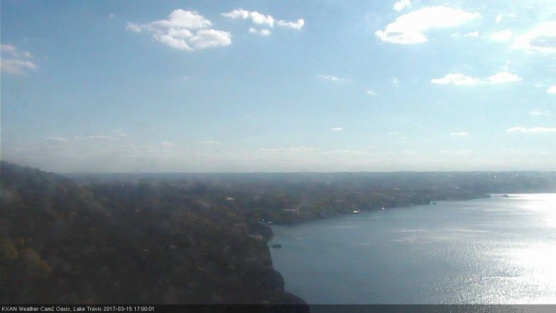 Lake Travis webcam, March 15, 2017 4:25 PM CT