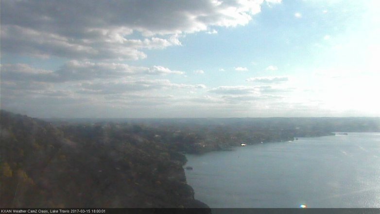 Lake Travis webcam, March 15, 2017 5:10 PM CT