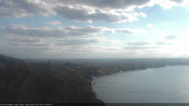 Lake Travis webcam, March 15, 2017 5:30 PM CT