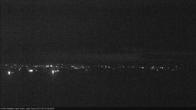 Lake Travis webcam, March 15, 2017 7:45 PM CT