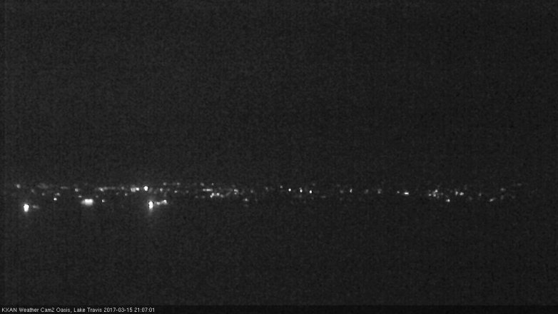 Lake Travis webcam, March 15, 2017 8:10 PM CT