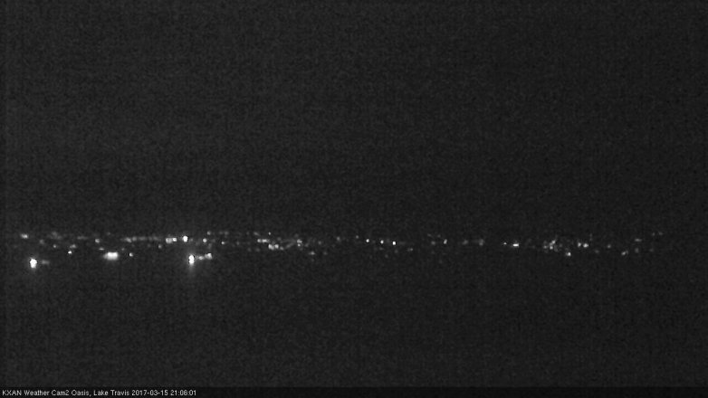 Lake Travis webcam, March 15, 2017 8:25 PM CT