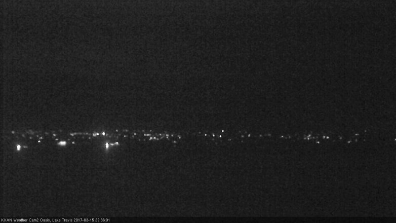 Lake Travis webcam, March 15, 2017 9:45 PM CT
