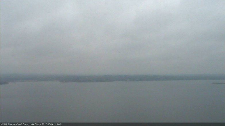 Lake Travis webcam, March 16, 2017 11:25 AM CT