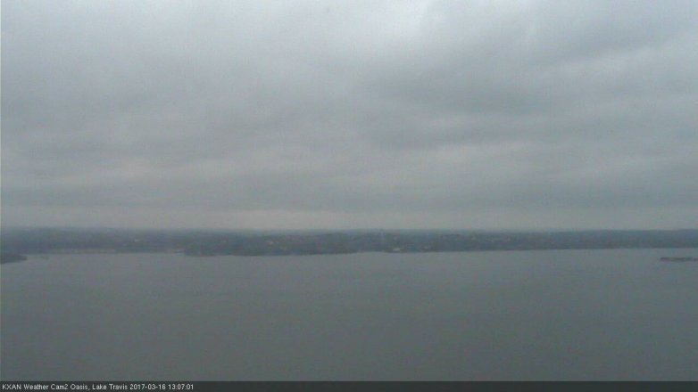 Lake Travis webcam, March 16, 2017 12:15 PM CT